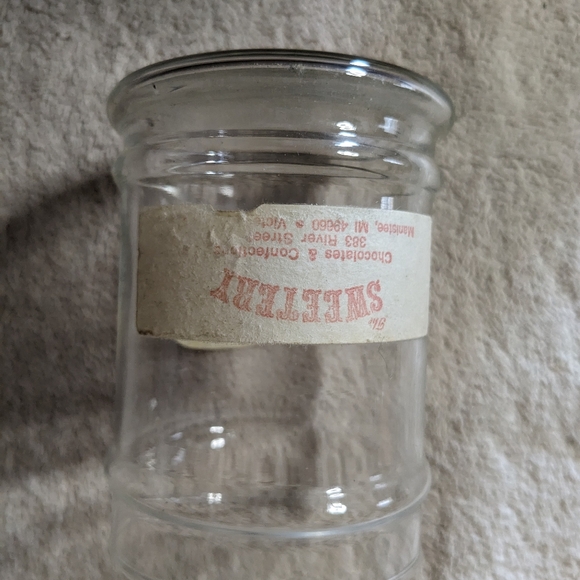 Jelly Belly jelly beans glass storage jar local Michigan candy store - Picture 4 of 6